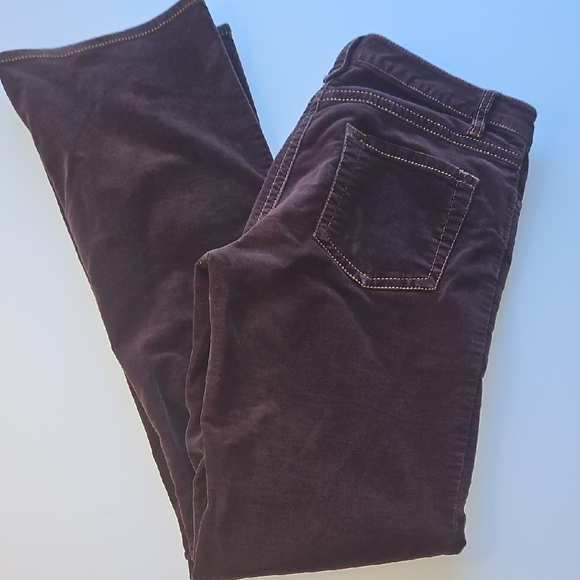 CAbi Women's Velveteen Rich Brown Bootcut Jeans - Picture 2 of 8
